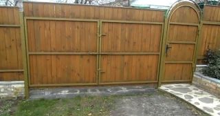 Купить распашные ворота деревянные Борисоглебск, цена от 2795 руб.